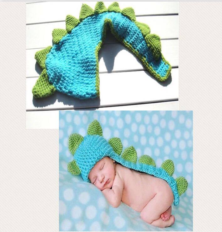 Newborn Photography Prop - Baby dragon costume
