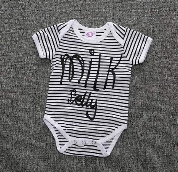 Newborn Photography Prop - Baby jumper black and white - Milk Belly