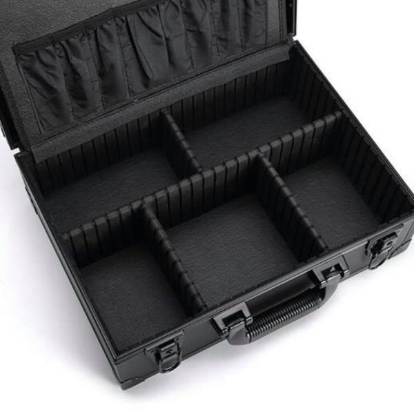 Makeup case inside view